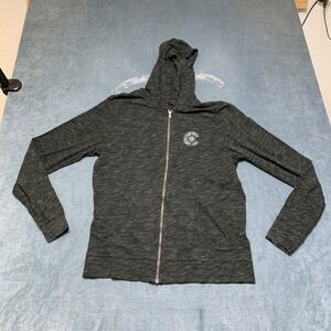 Dist Rict Hoodie Mens Large Black Full Zip Kangaroo Pockets Winter Performance
